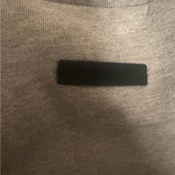 Essentials Gray & Red Sweater